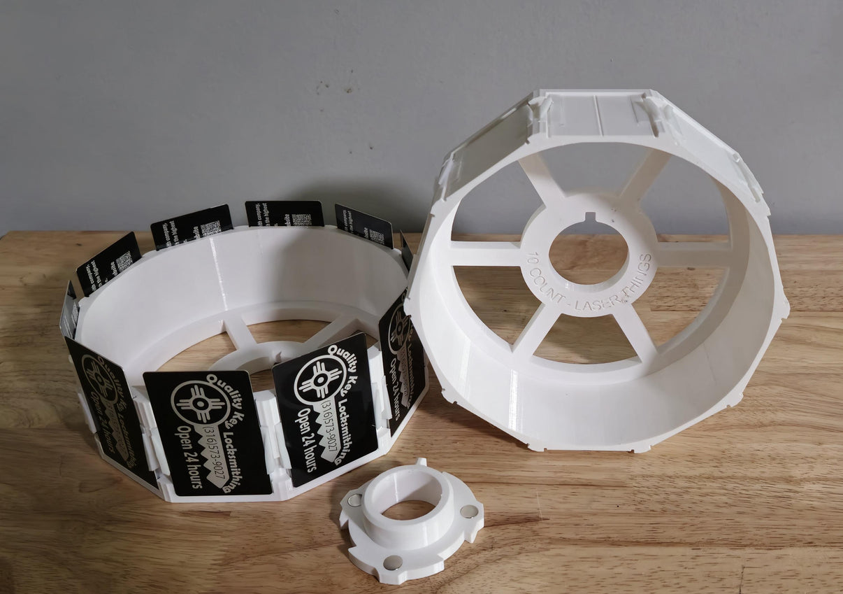 10 count business card rotary laser engraving jig